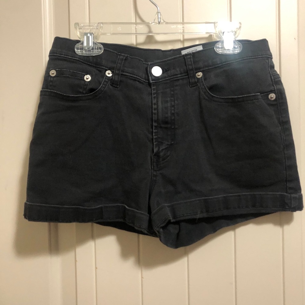 High Waisted Black Shorts